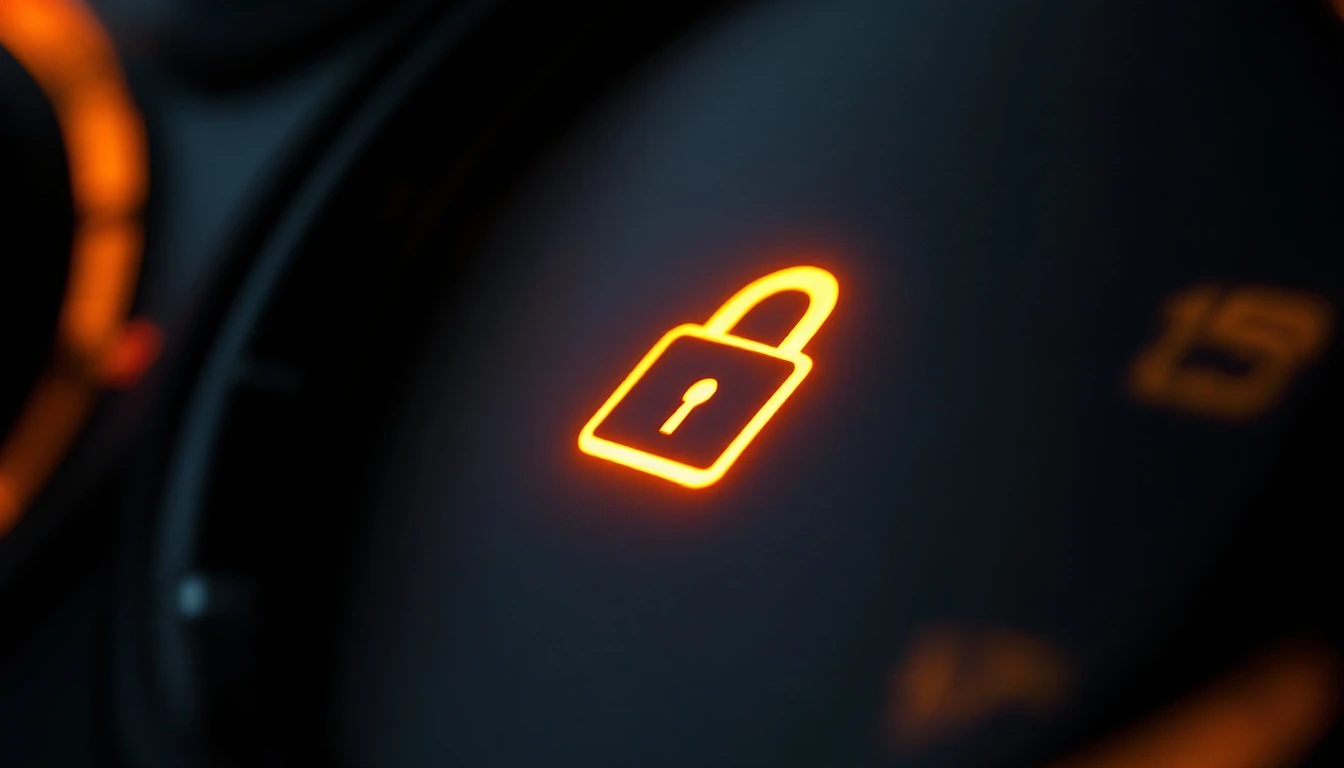 Illuminated anti-theft security indicator on a vehicle instrument cluster while the engine cranks in Fort Worth